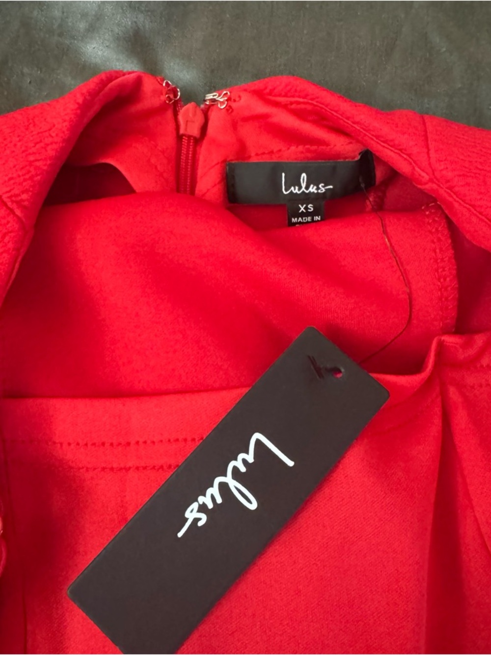 Lulus stay out late red backless bodycon mini dress NWT size XS - Picture 12 of 12